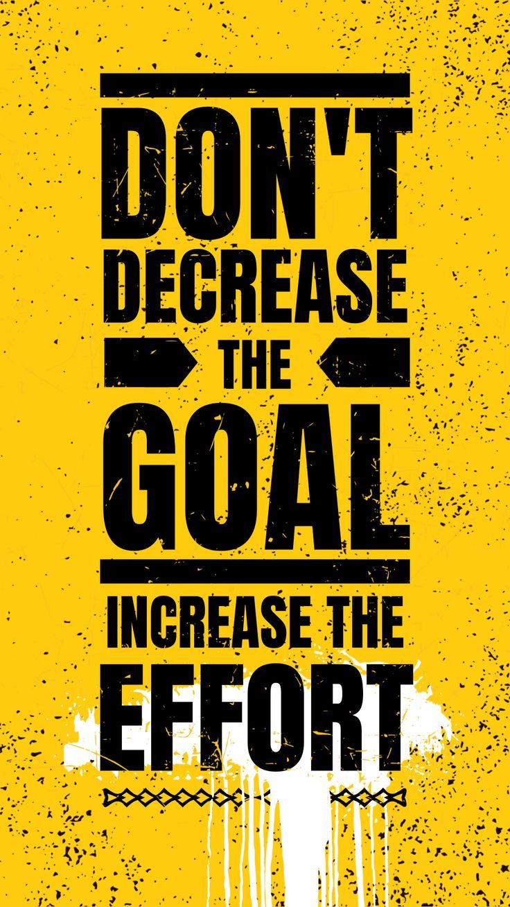 Motivational Goal Effort Quote Poster