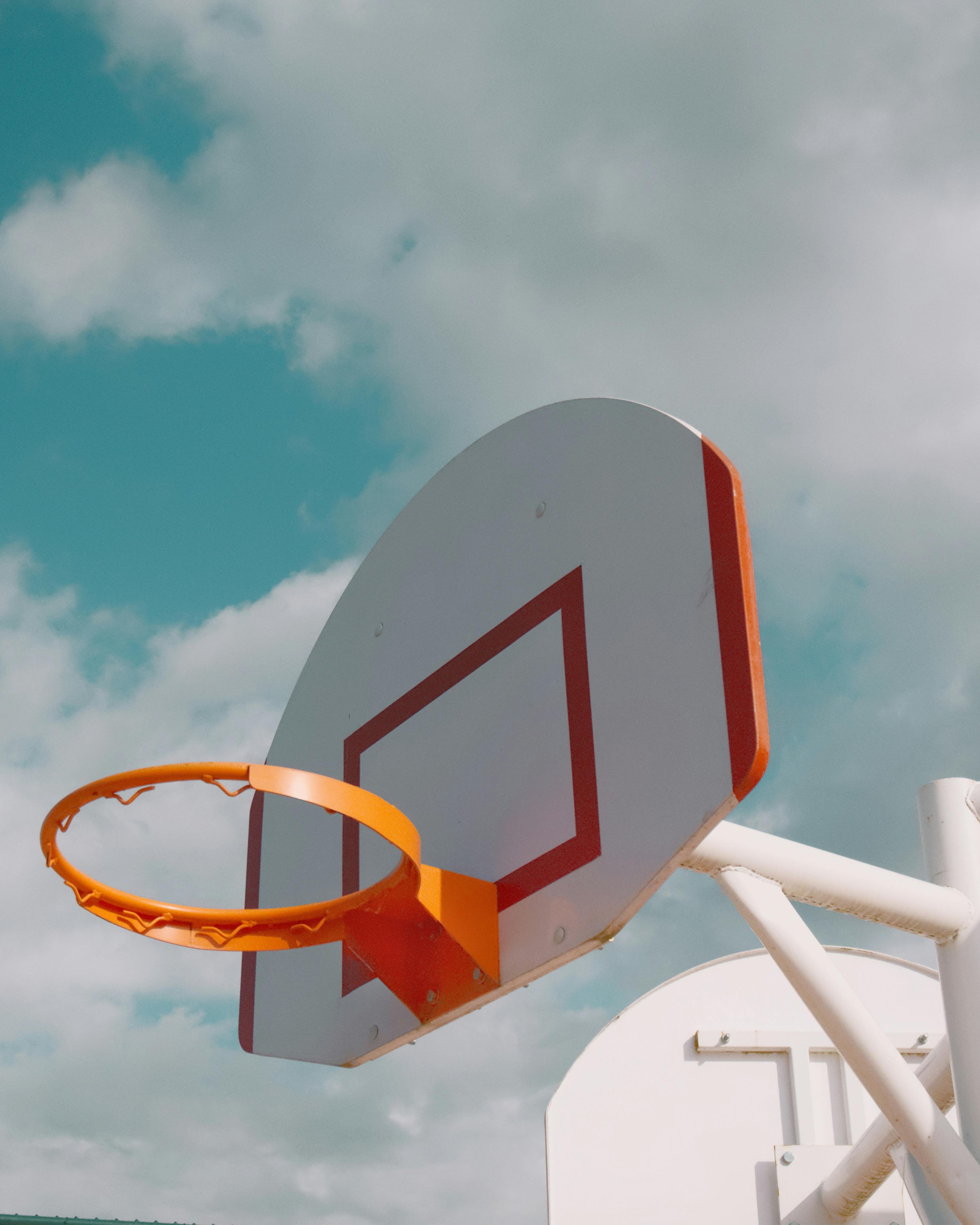 Outdoor Basketball Hoop Under Sky