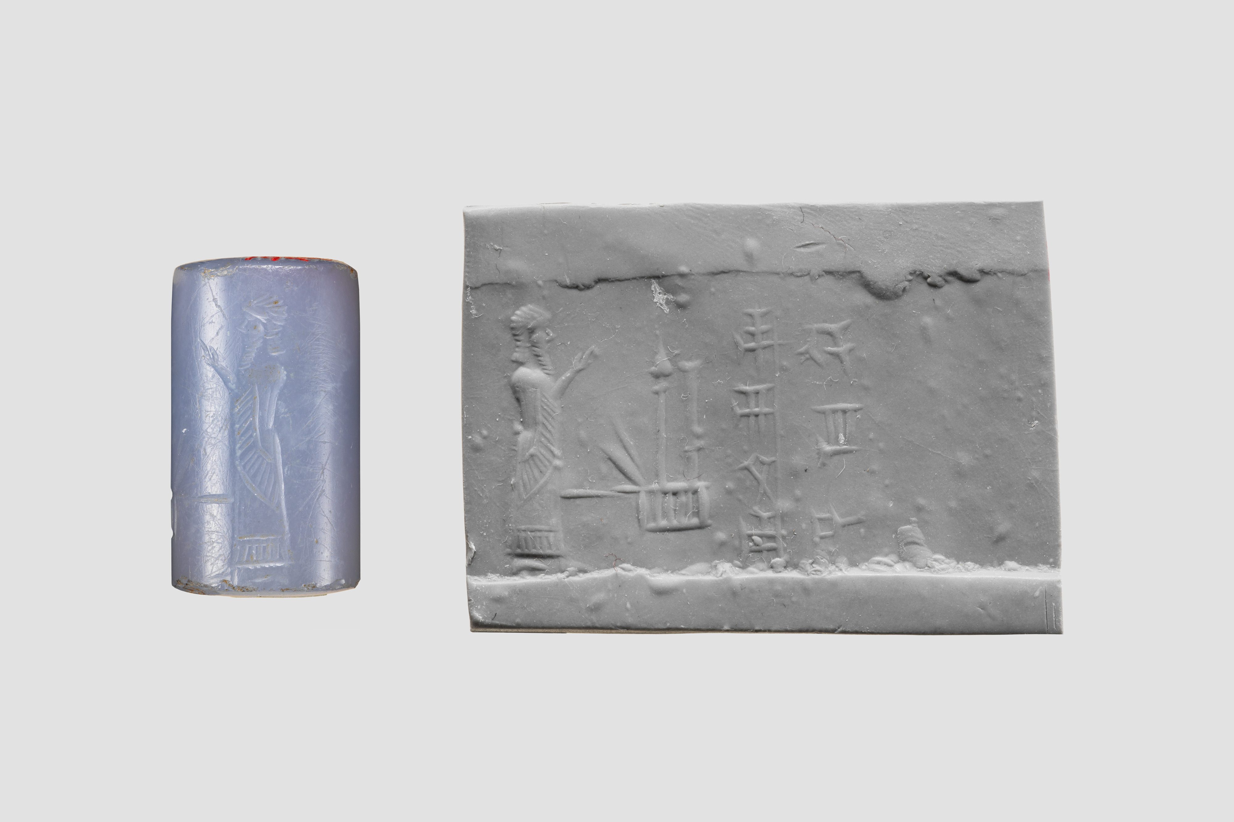 Ancient Cylinder Seal and Its Impression