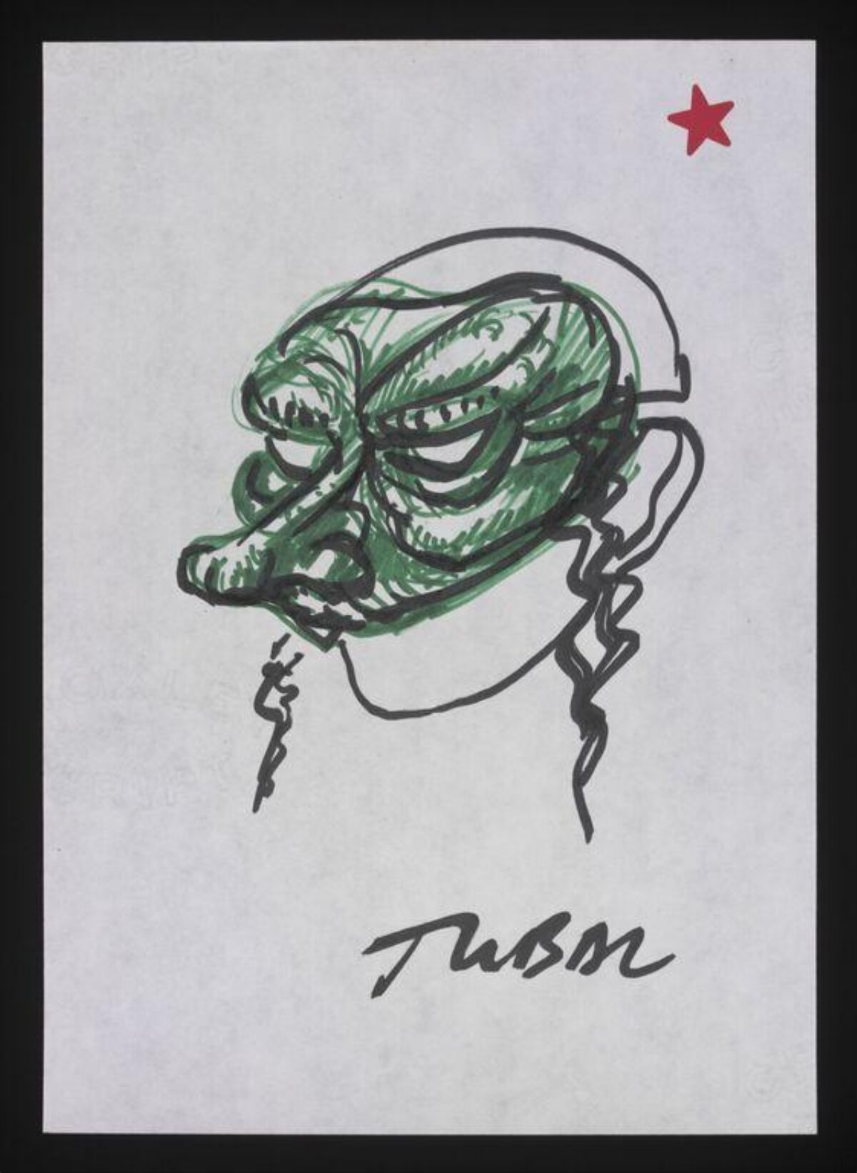 Hand-drawn Caricature Portrait Sketch