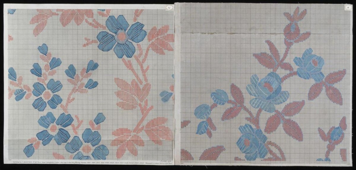 Vintage Floral Cross Stitch Pattern