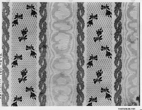 Antique Striped Floral Textile
