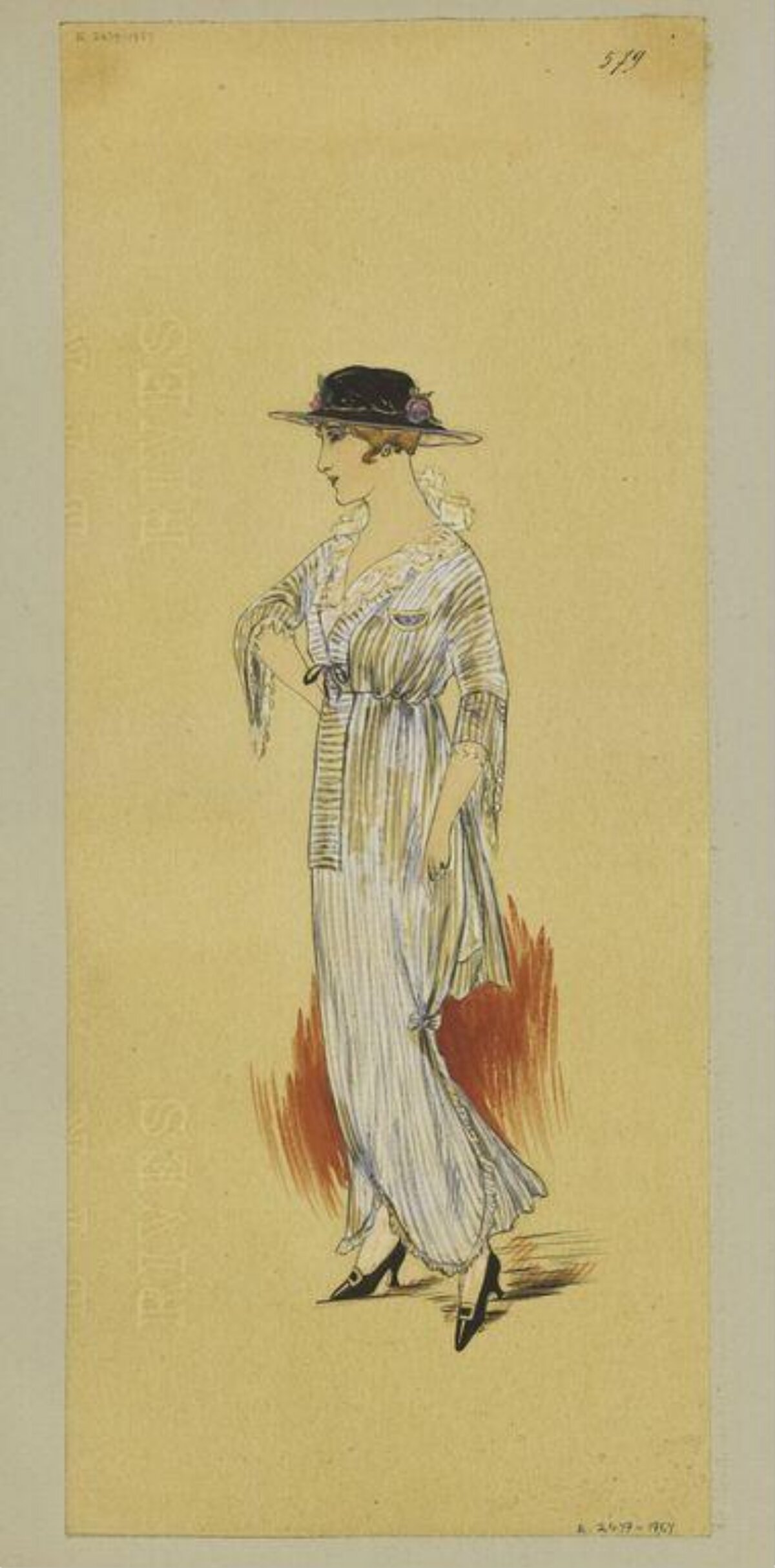 Vintage Women's Fashion Illustration