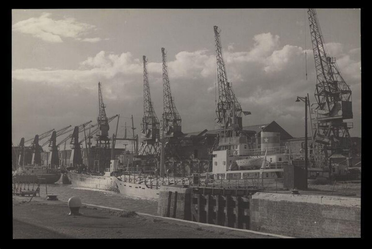 Vintage Shipyard Dock View