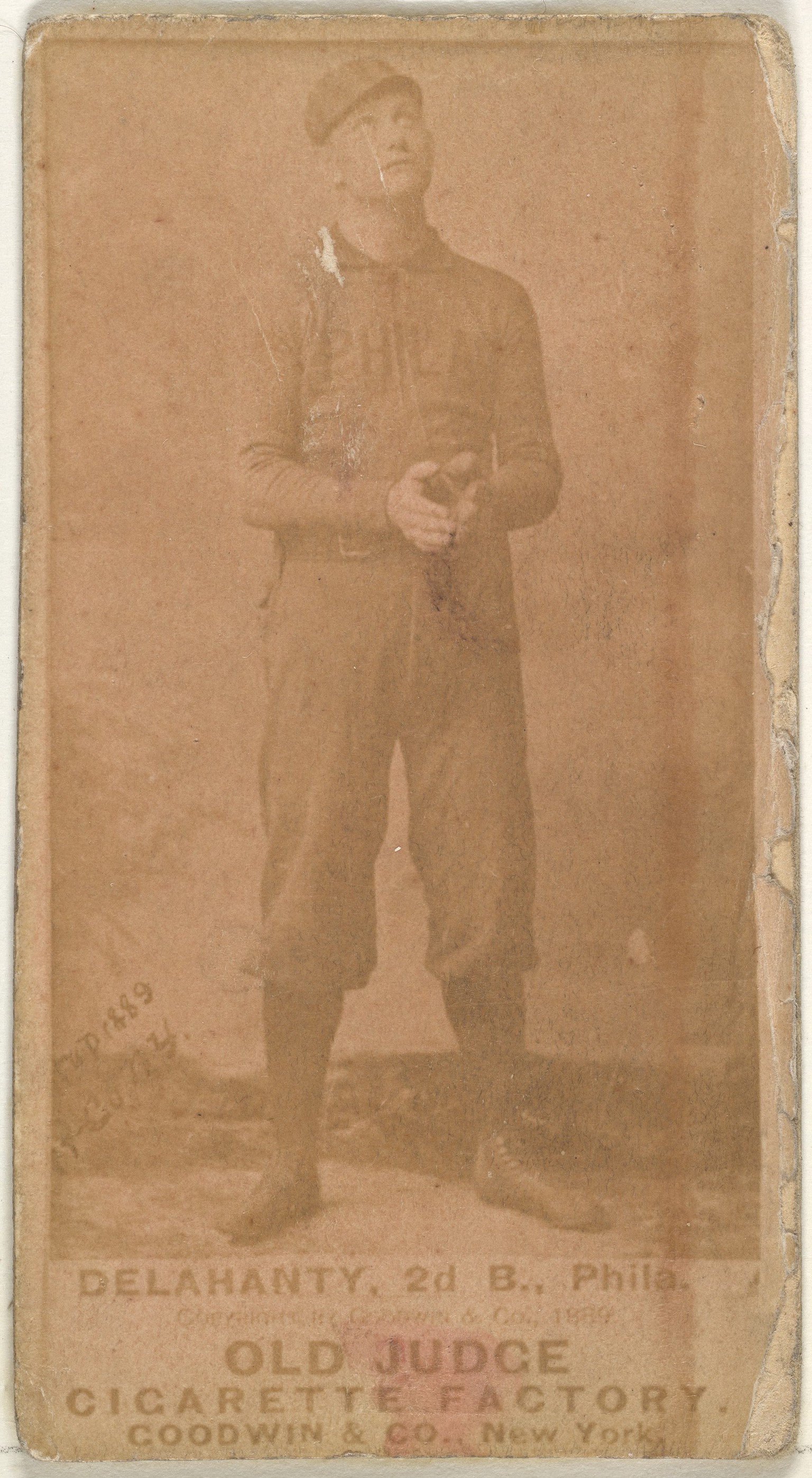 1889 Old Judge Baseball Cigarette Card