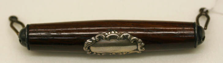 Vintage Wooden Silver Pendant