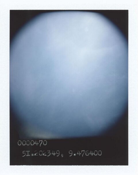 Blurred Soft Blue Polaroid Shot