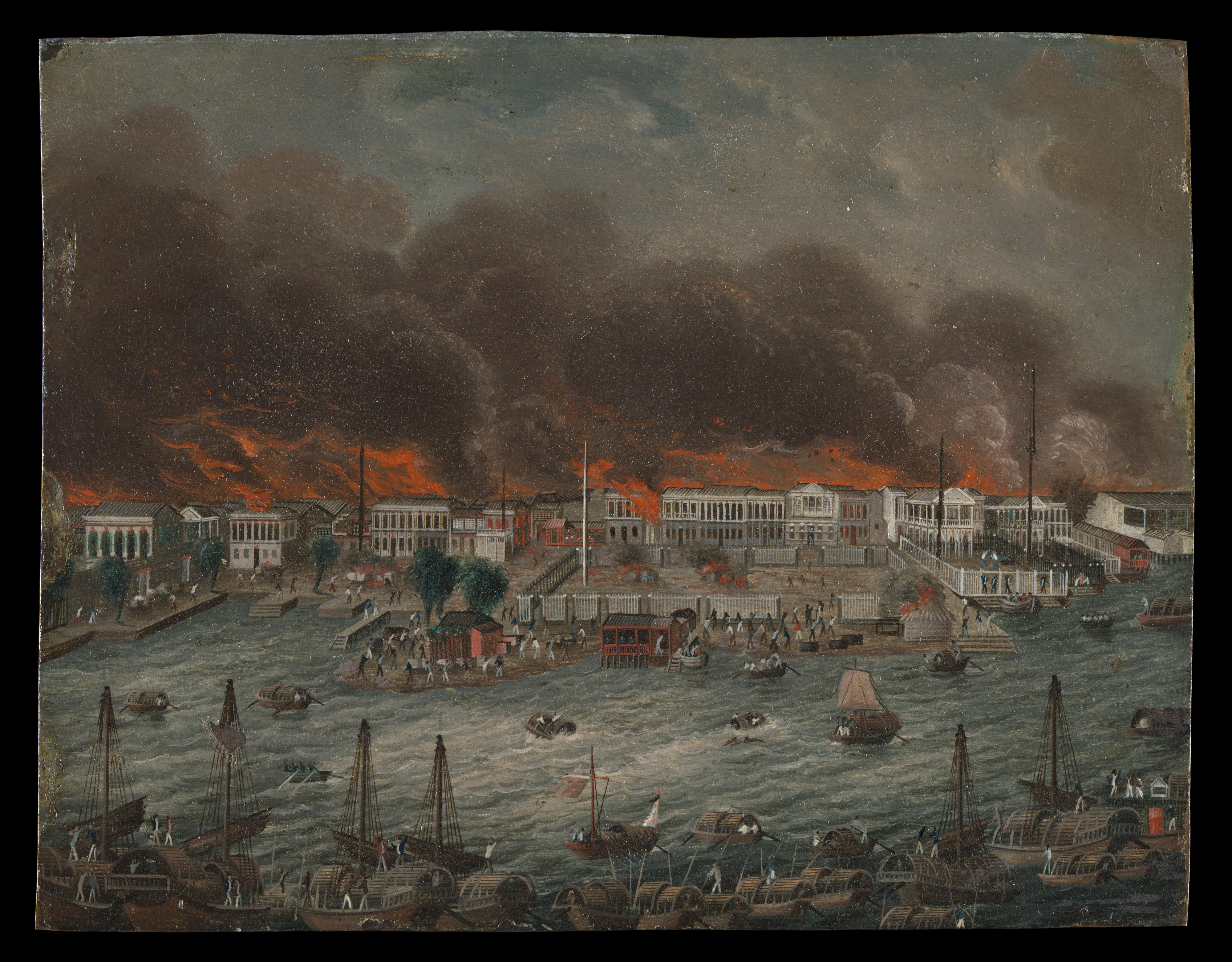 Fire at Old Canton Riverfront