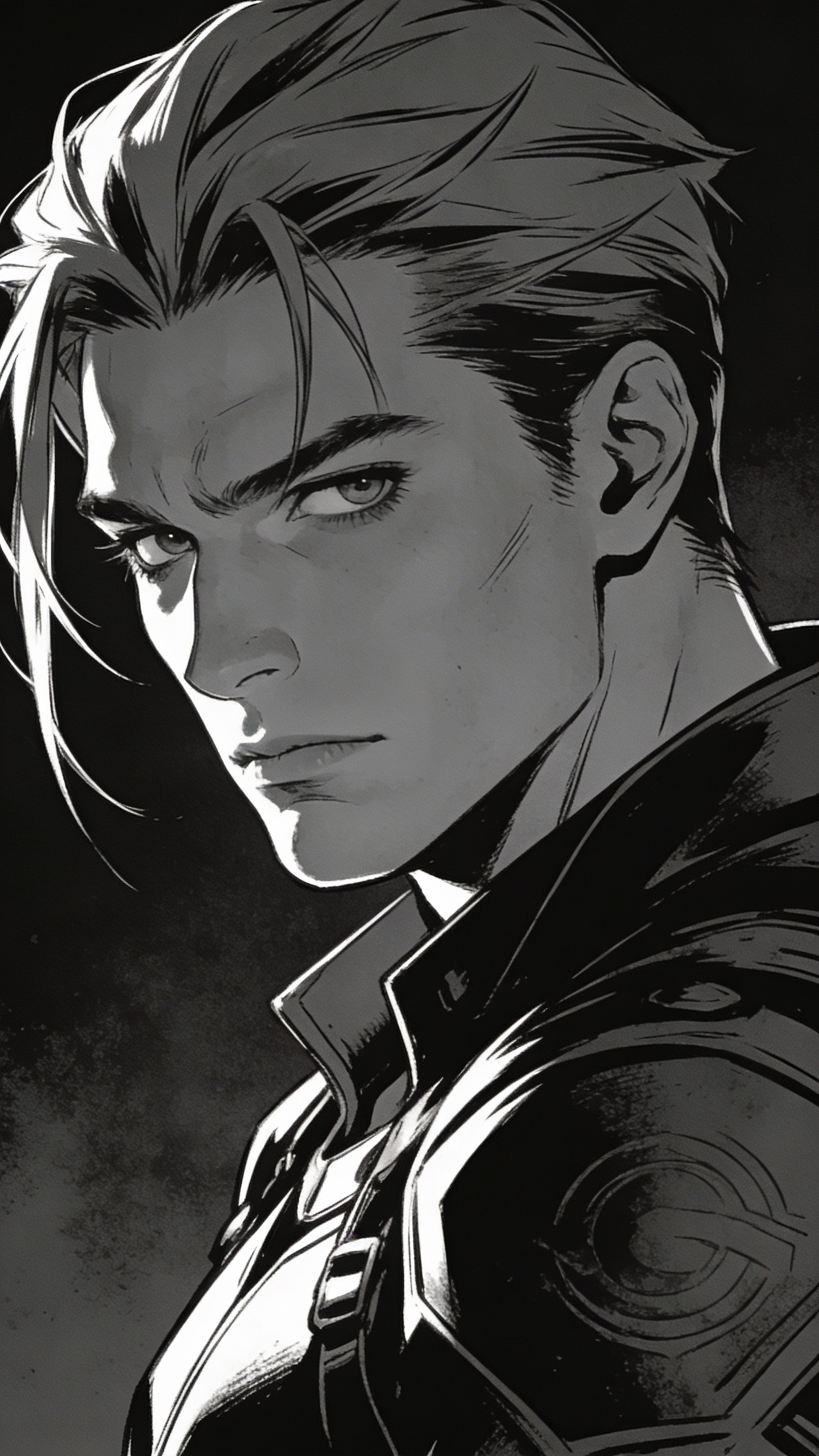 Comic Style Male Warrior Portrait