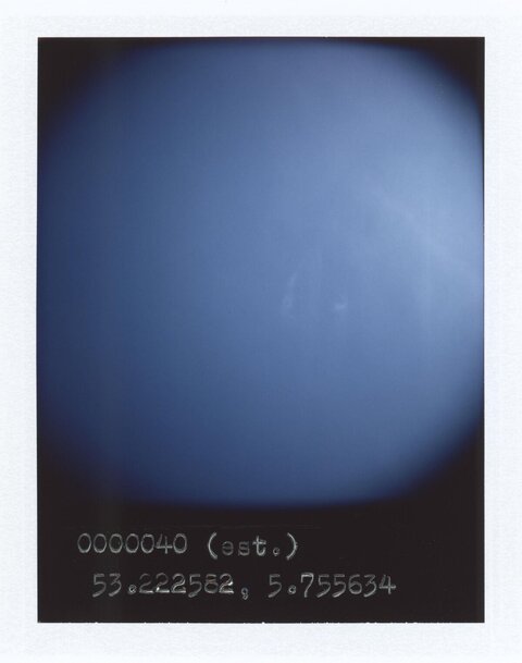 Blue Sky With Handwritten Coordinates
