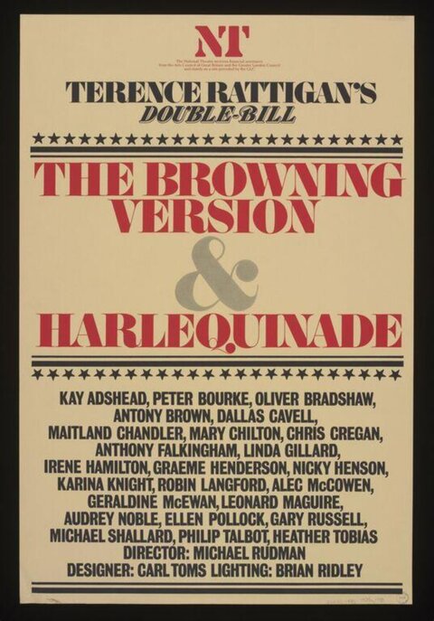 The Browning Version and Harlequinade Theatre Poster