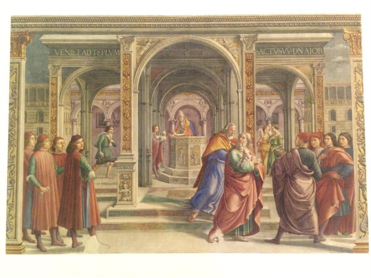 Renaissance Biblical Temple Mural