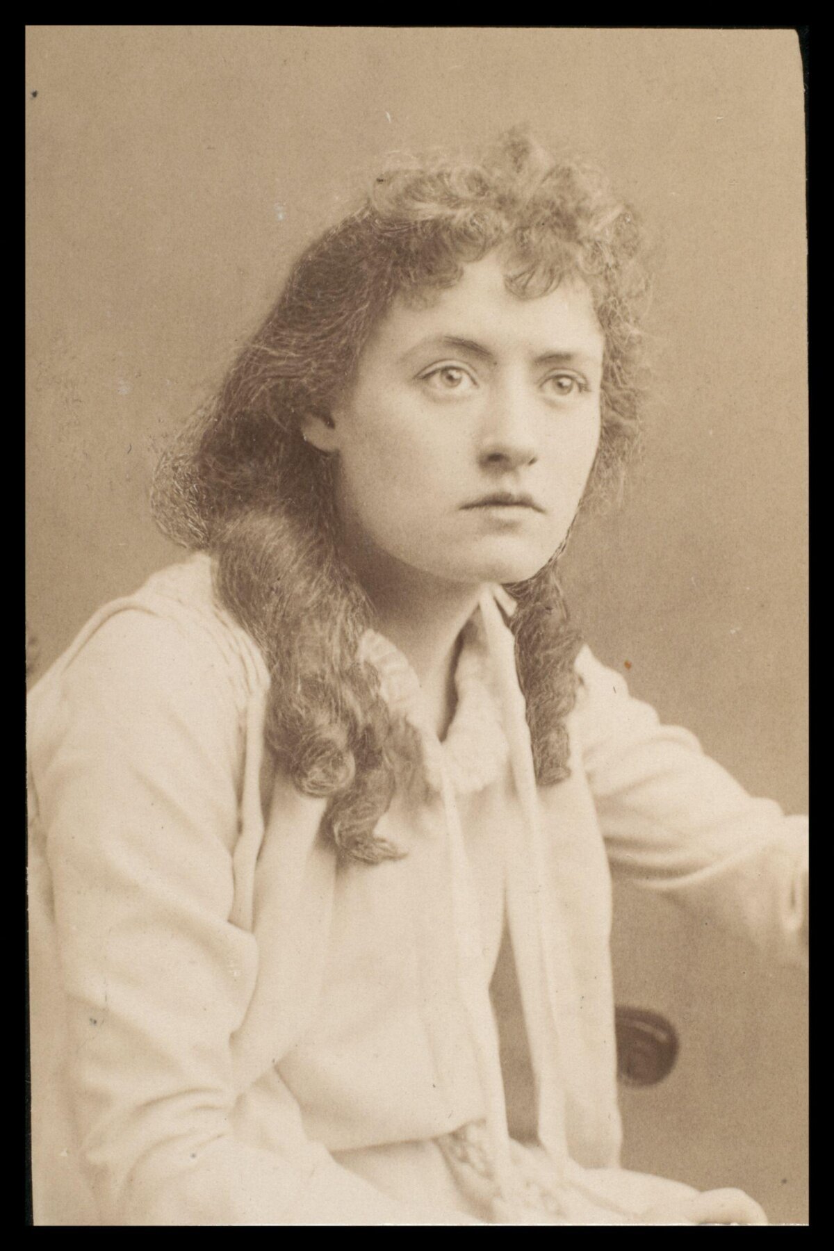 Vintage Sepia Portrait of a Young Woman