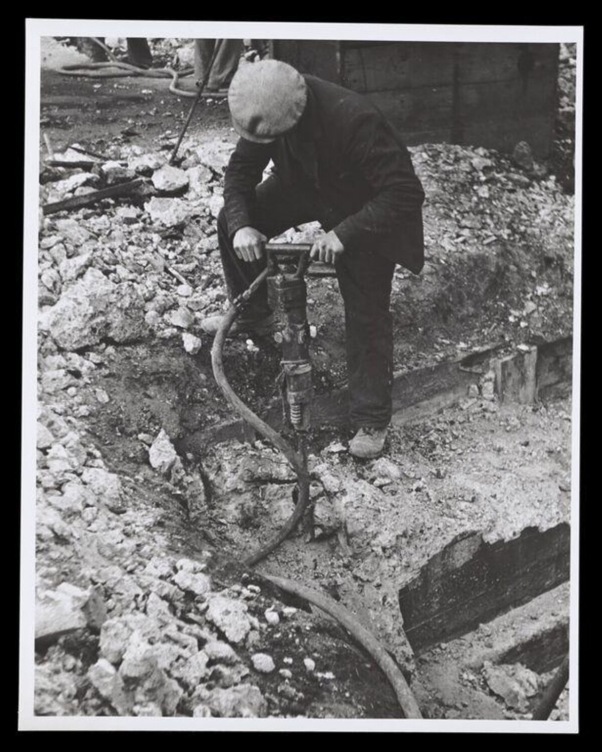 Construction Worker Using Jackhammer — City