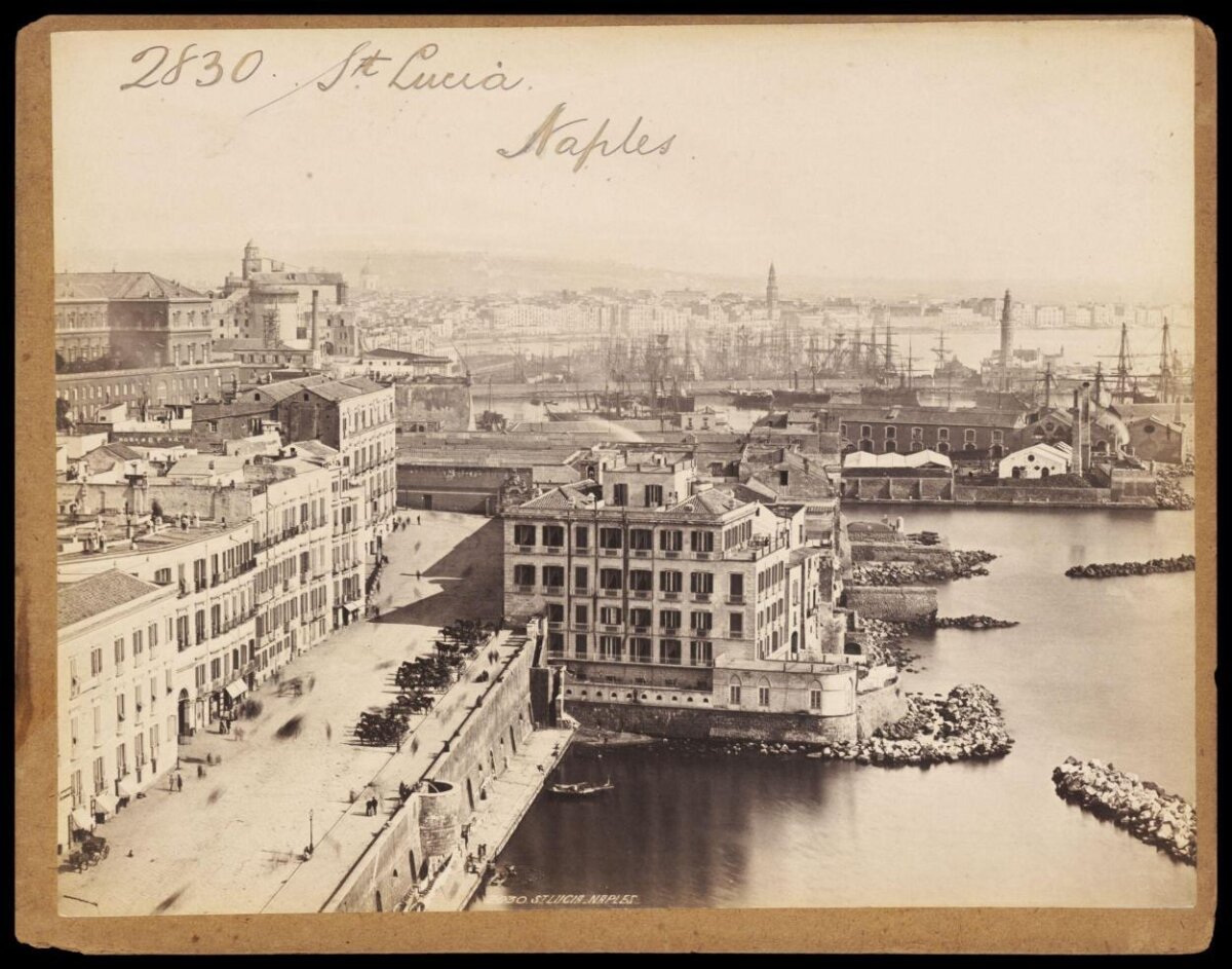 Vintage View of St Lucia Port Naples