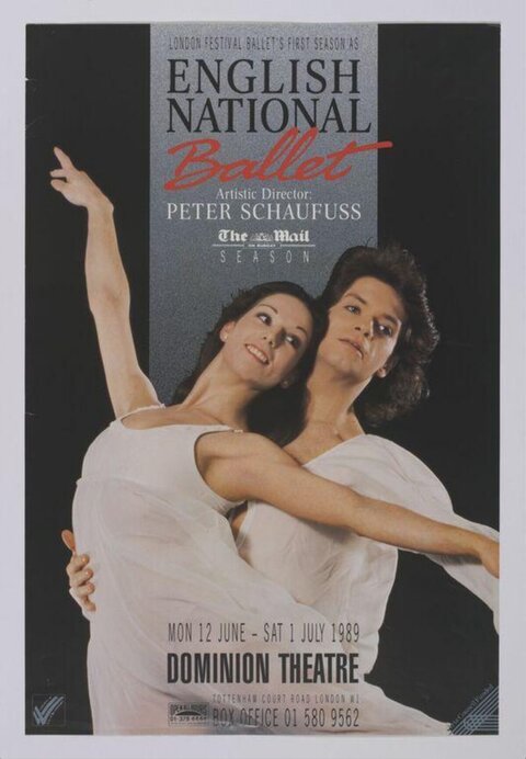 1989 English National Ballet Performance Poster