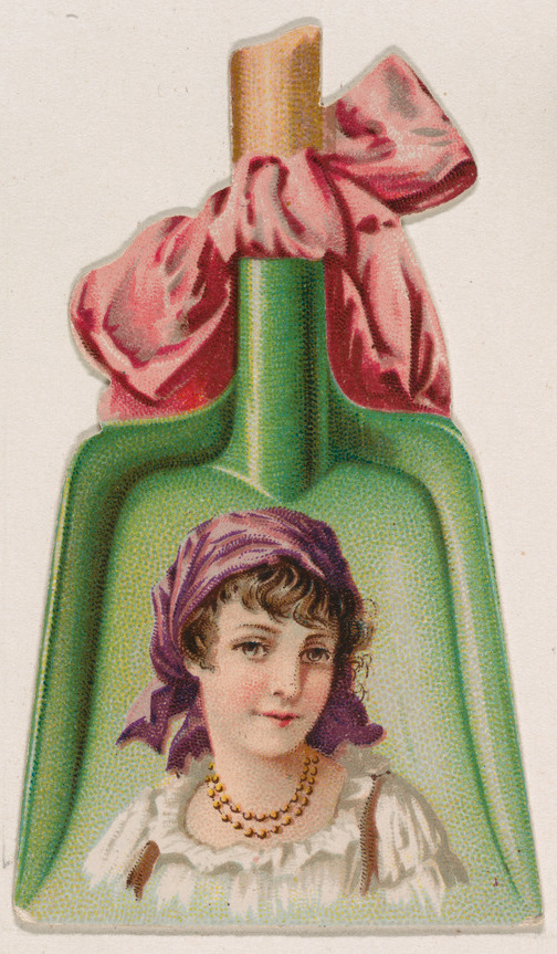 Vintage Green Shovel Die Cut Trade Card