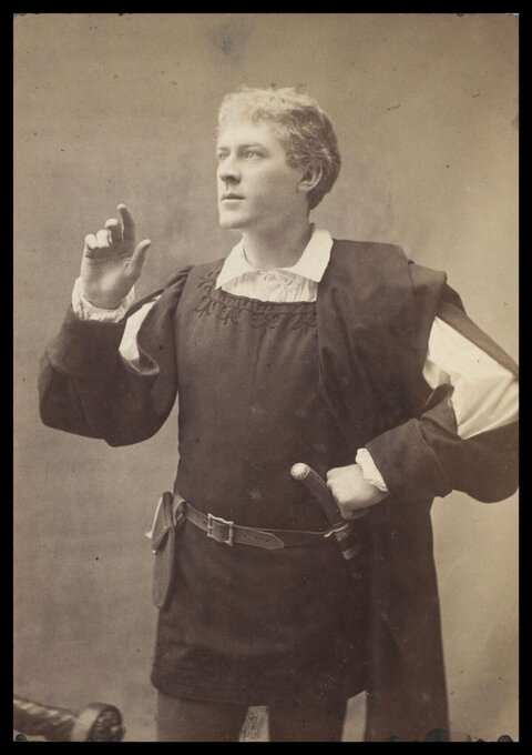 Vintage Theatrical Actor Portrait