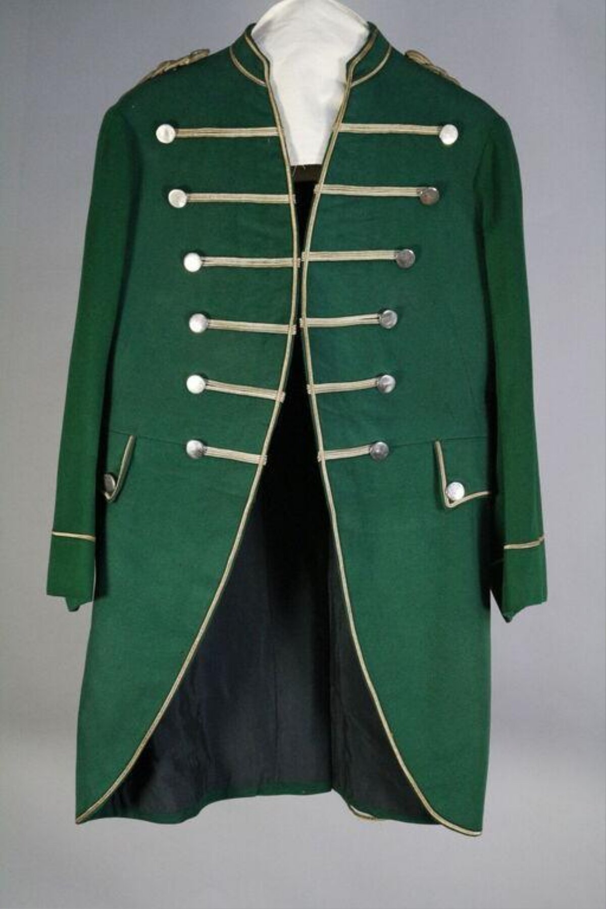 Green Historical Military Uniform Coat