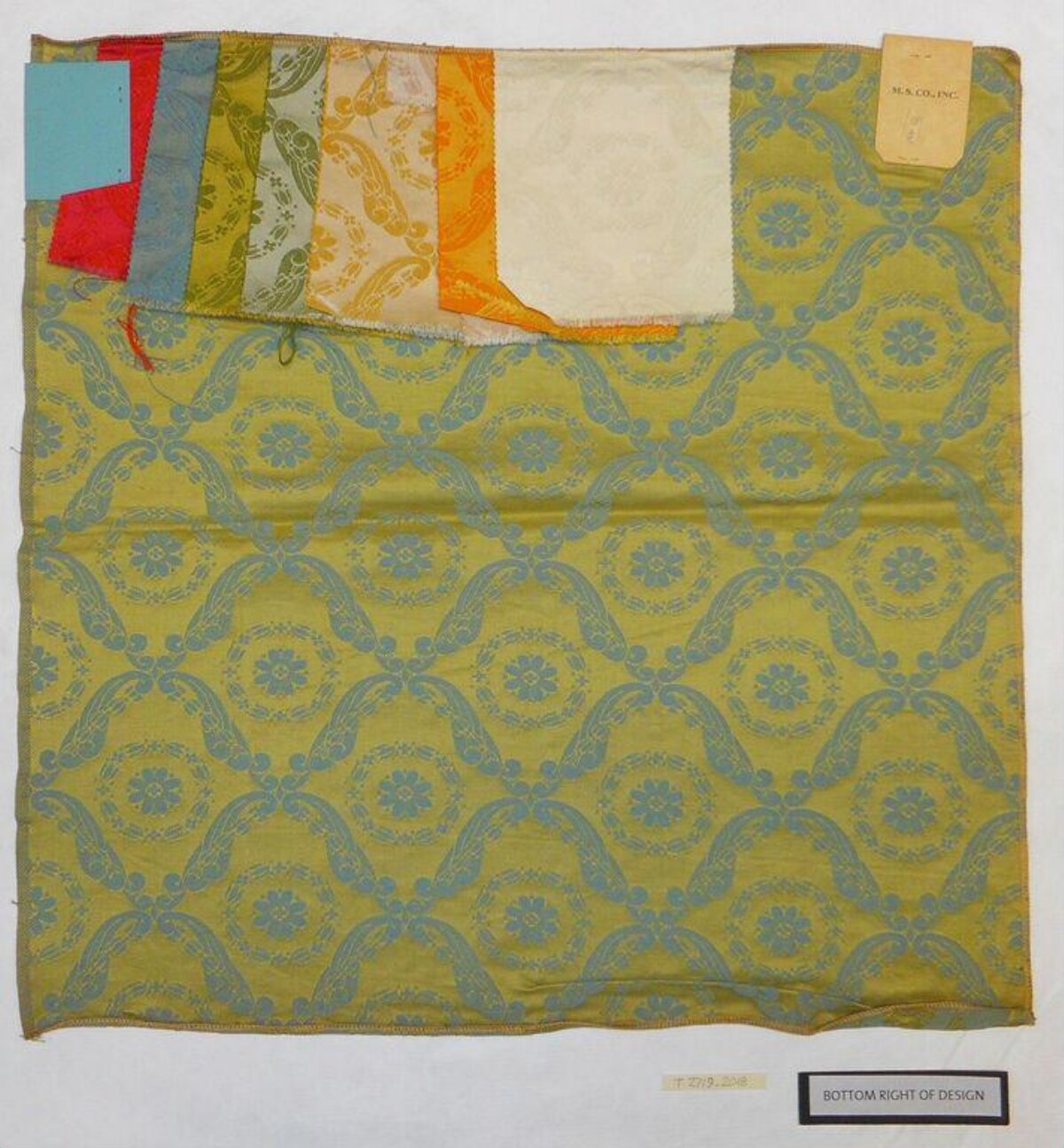 Vintage Textile Fabric Sample Swatches