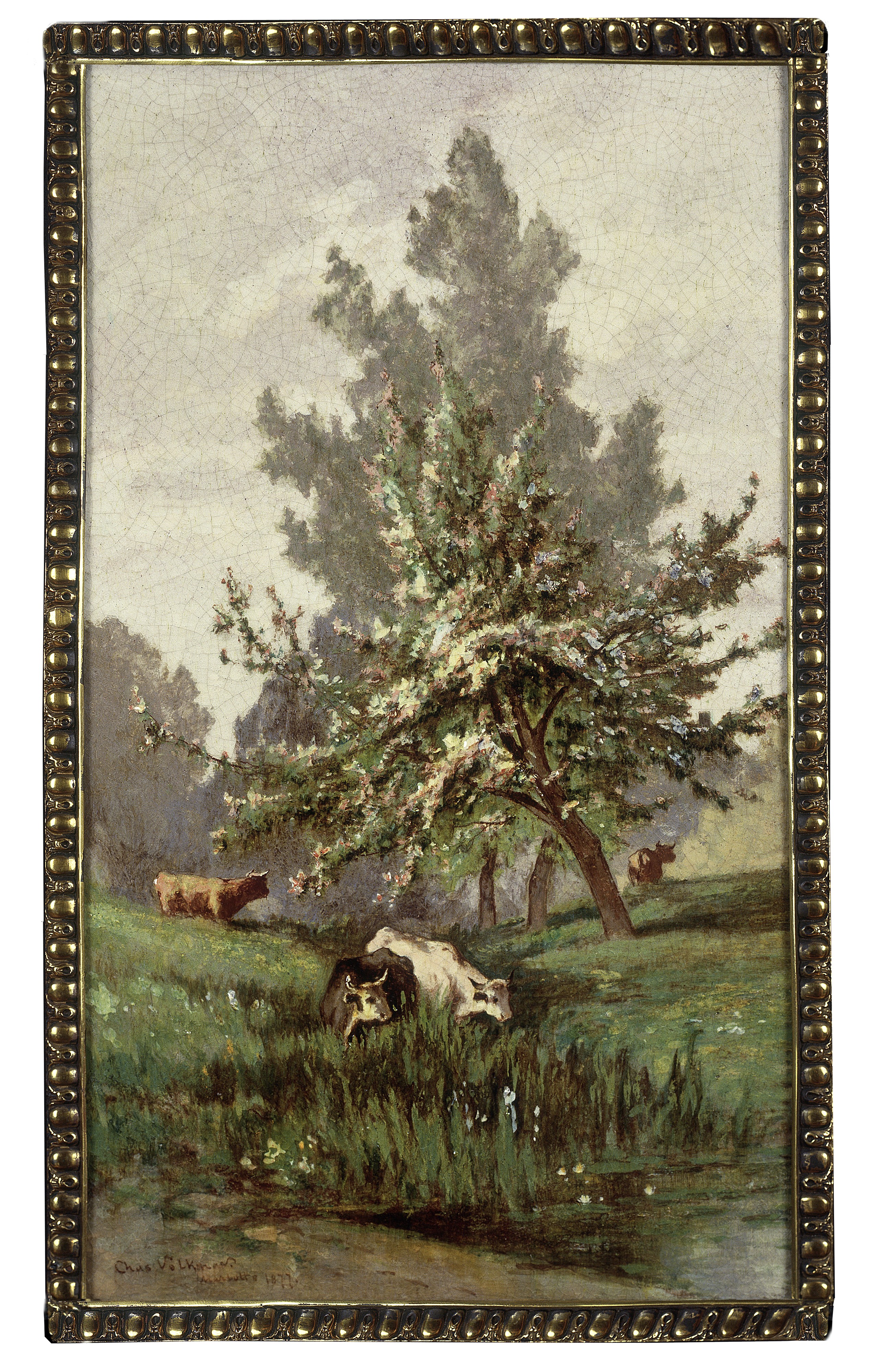Grazing Cattle in Pastoral Landscape