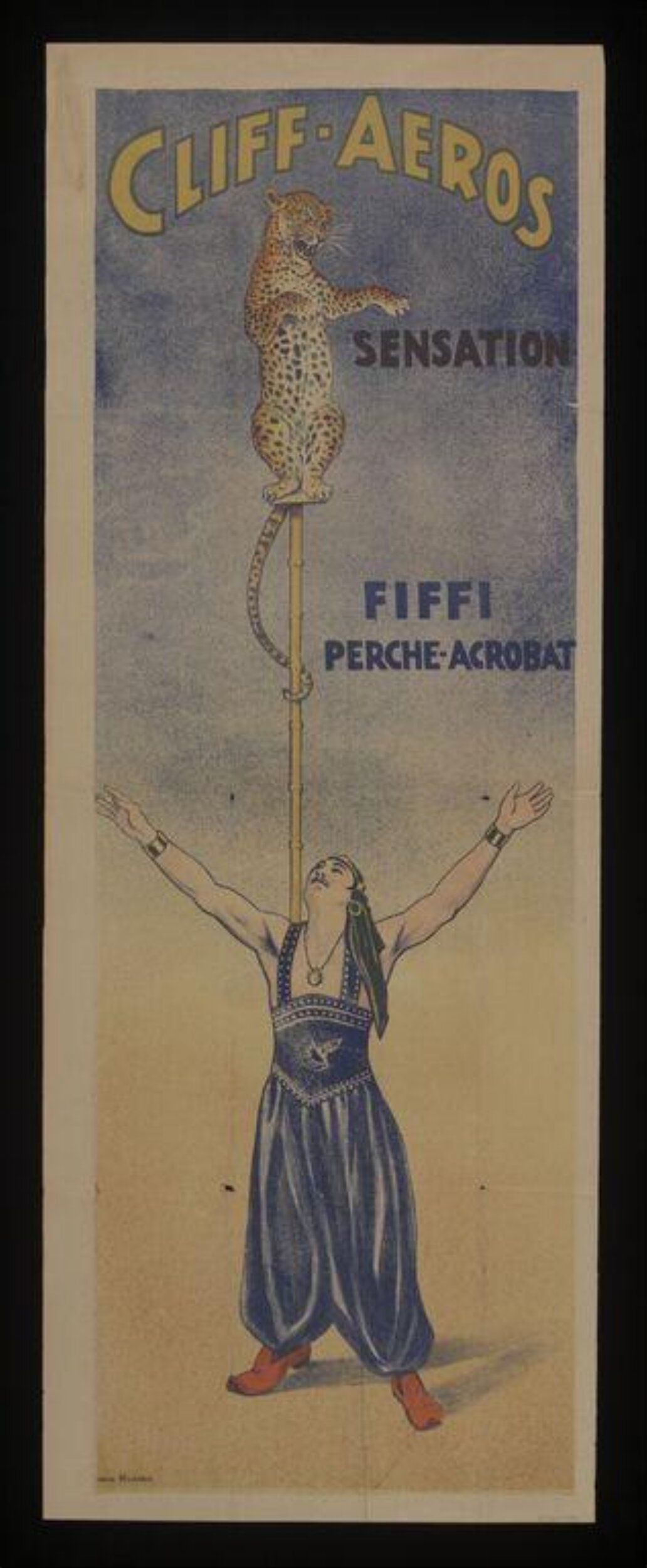 Vintage Circus Acrobat Act Poster