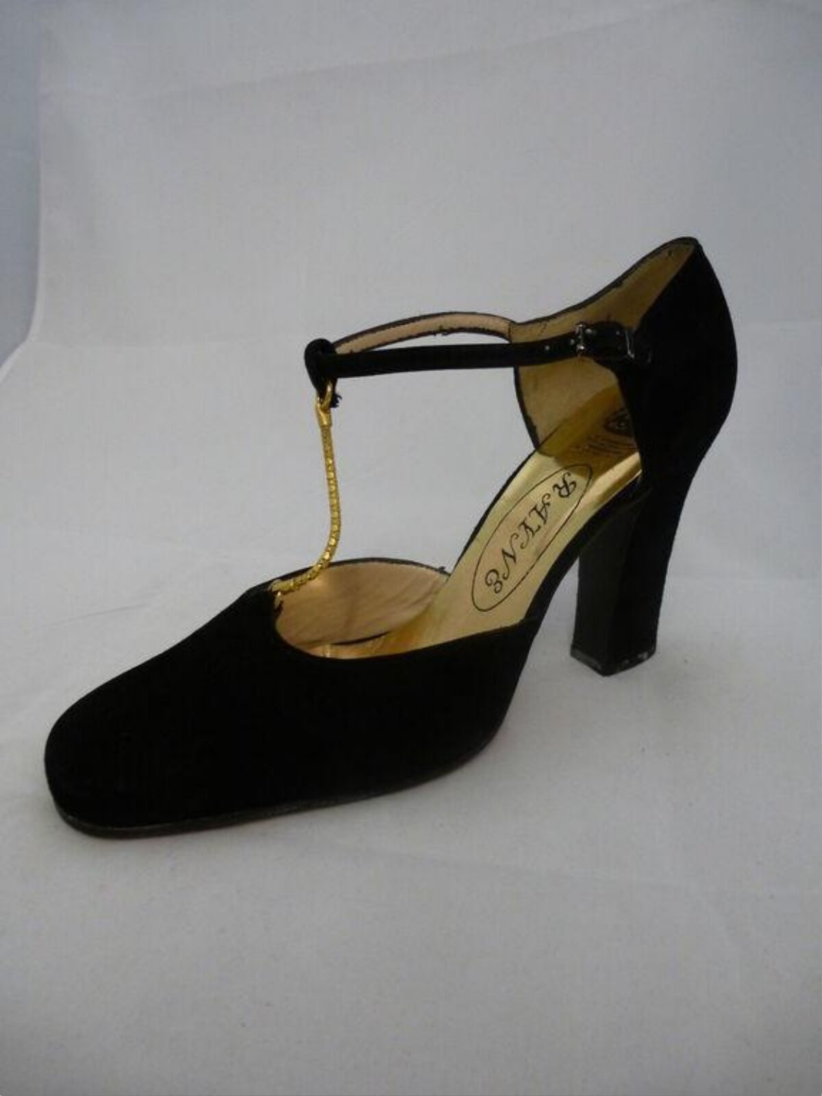 Black T-strap High Heel Shoe
