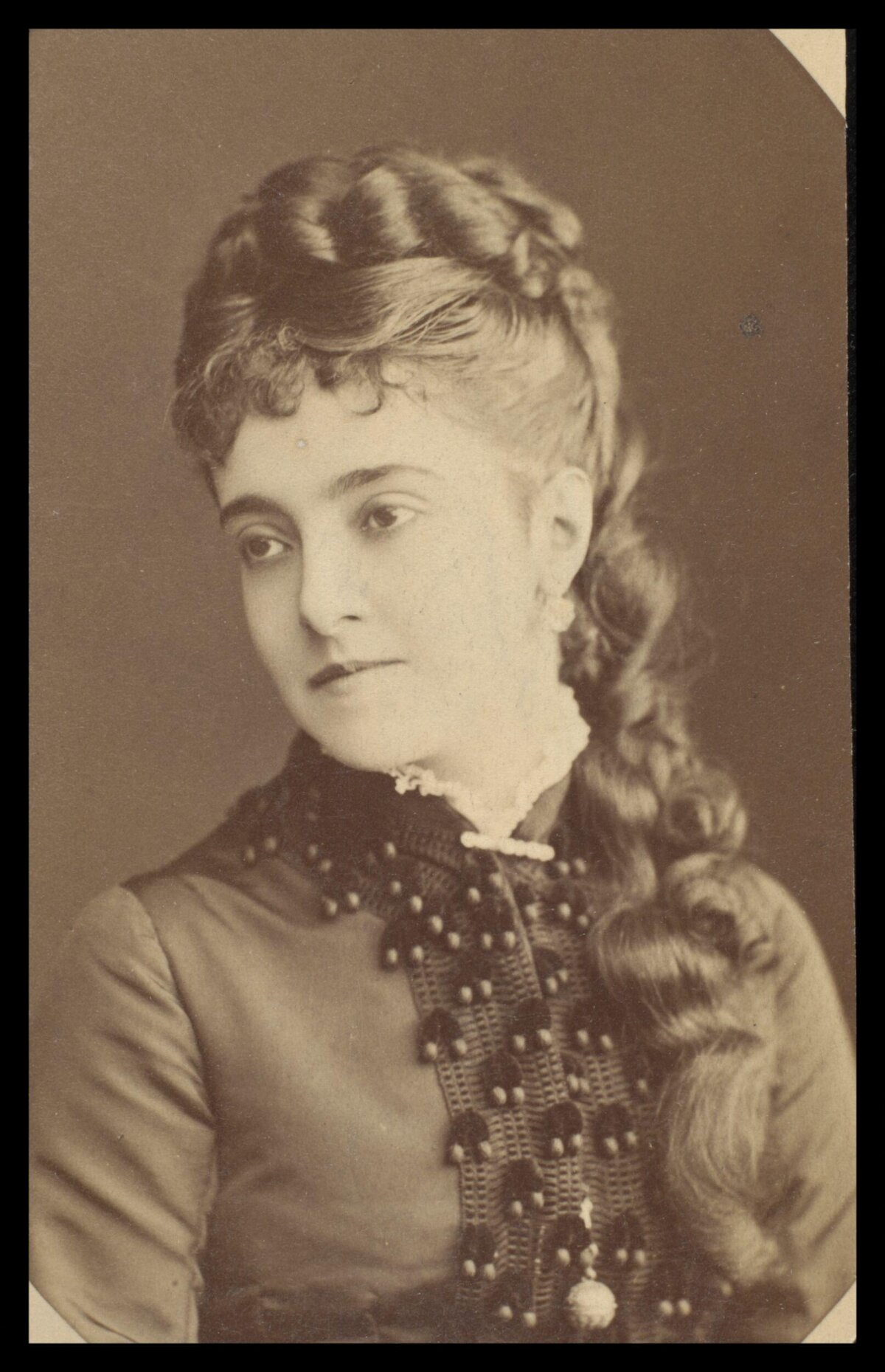 Sepia Portrait of Victorian Woman