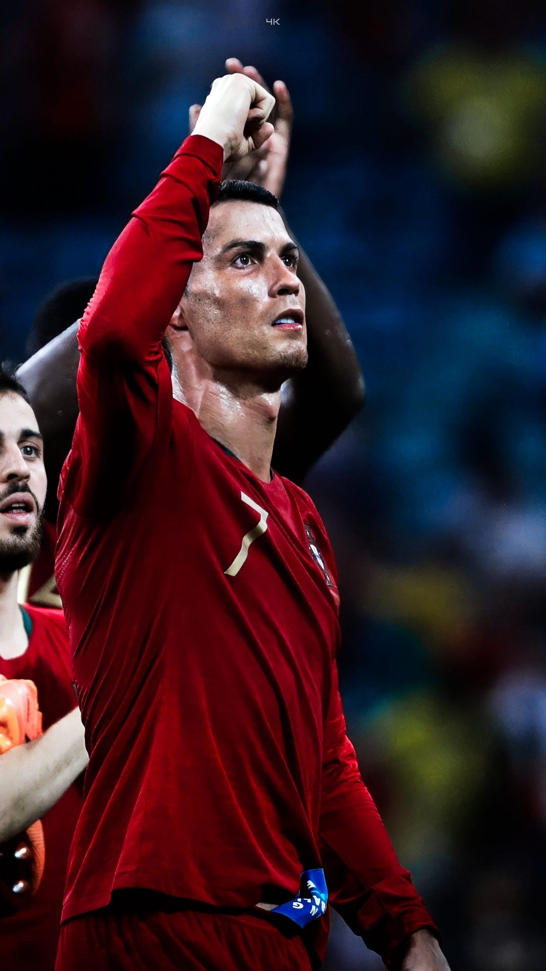 Cristiano Ronaldo Raising Fist in Celebration