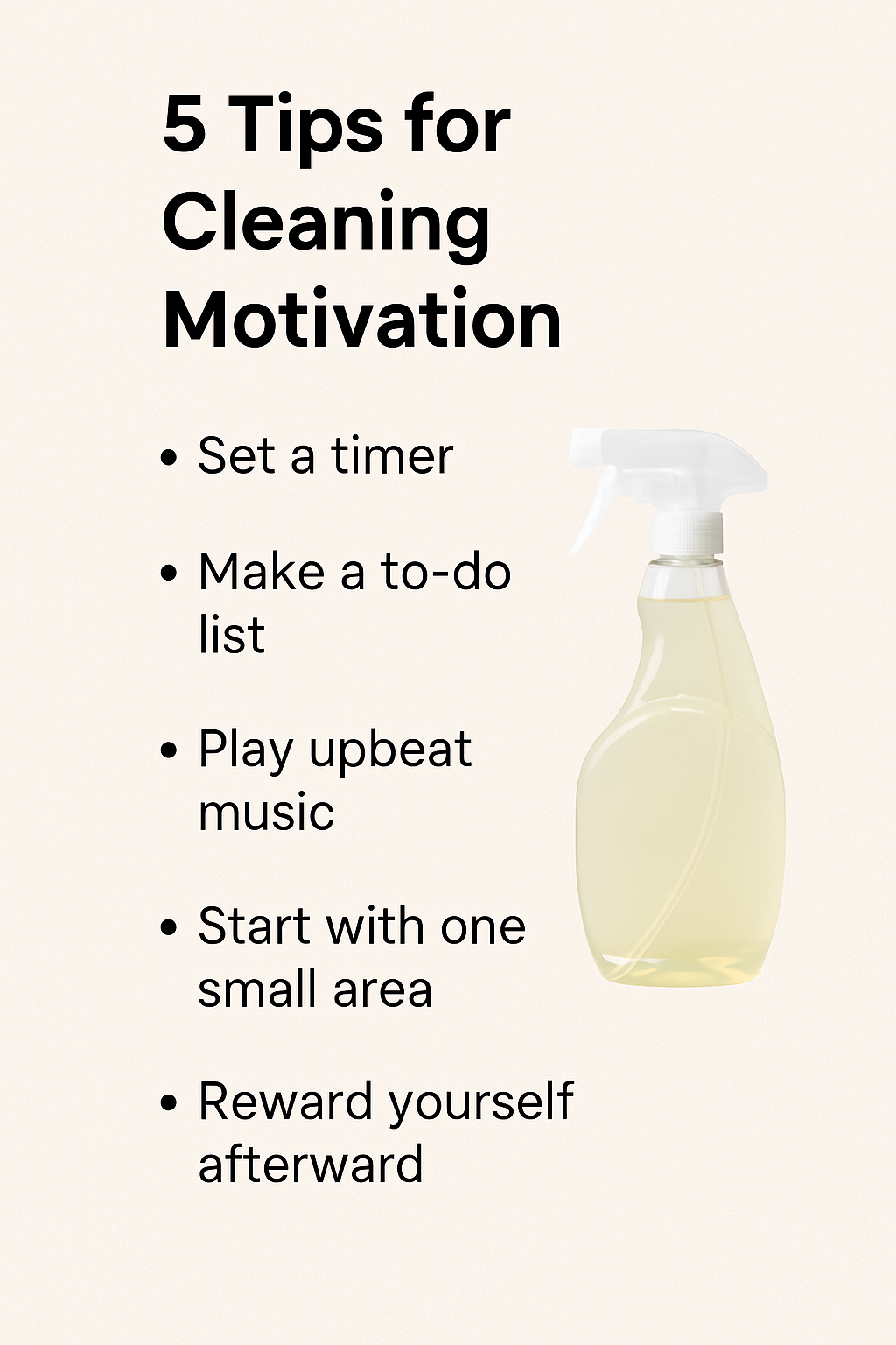 5 Tips for Cleaning Motivation