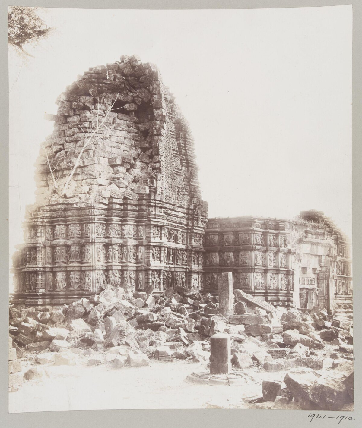 Vintage Photo of Ancient Temple Ruins