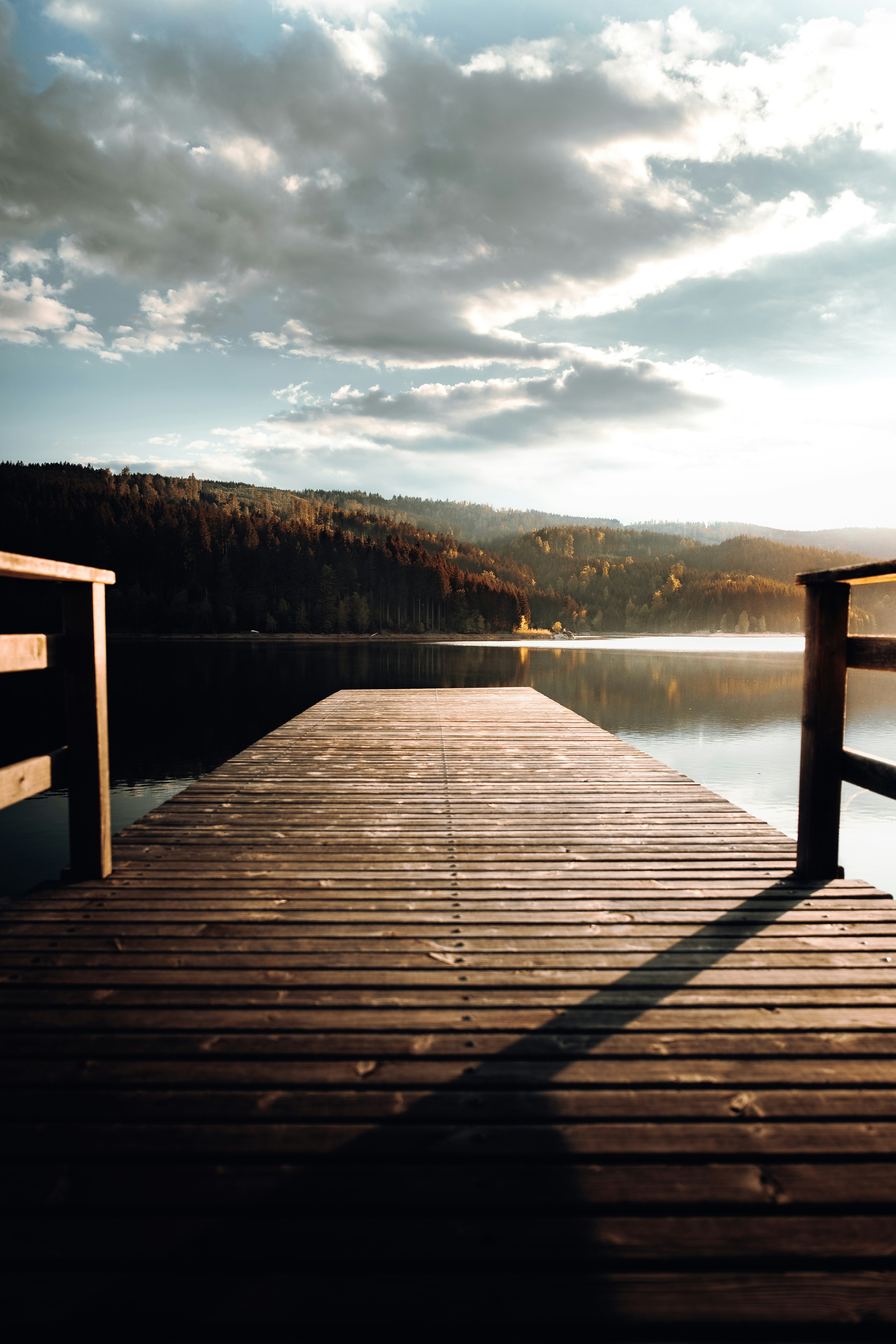 Wooden Dock by the Lake