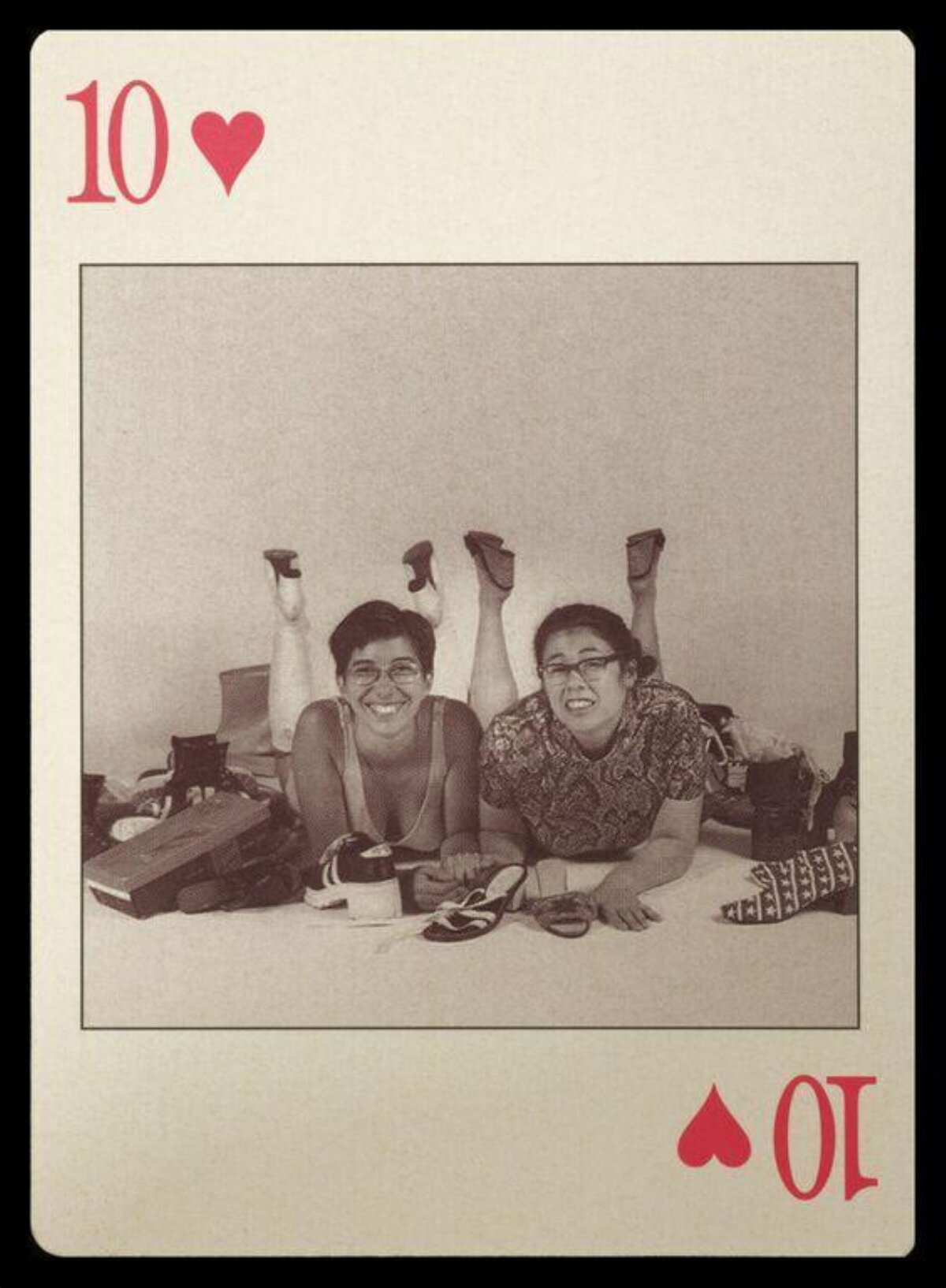 10 of Hearts Playing Card Illusion