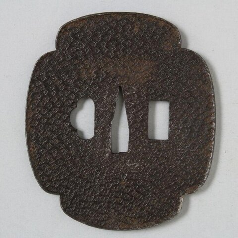 Antique Iron Japanese Sword Tsuba