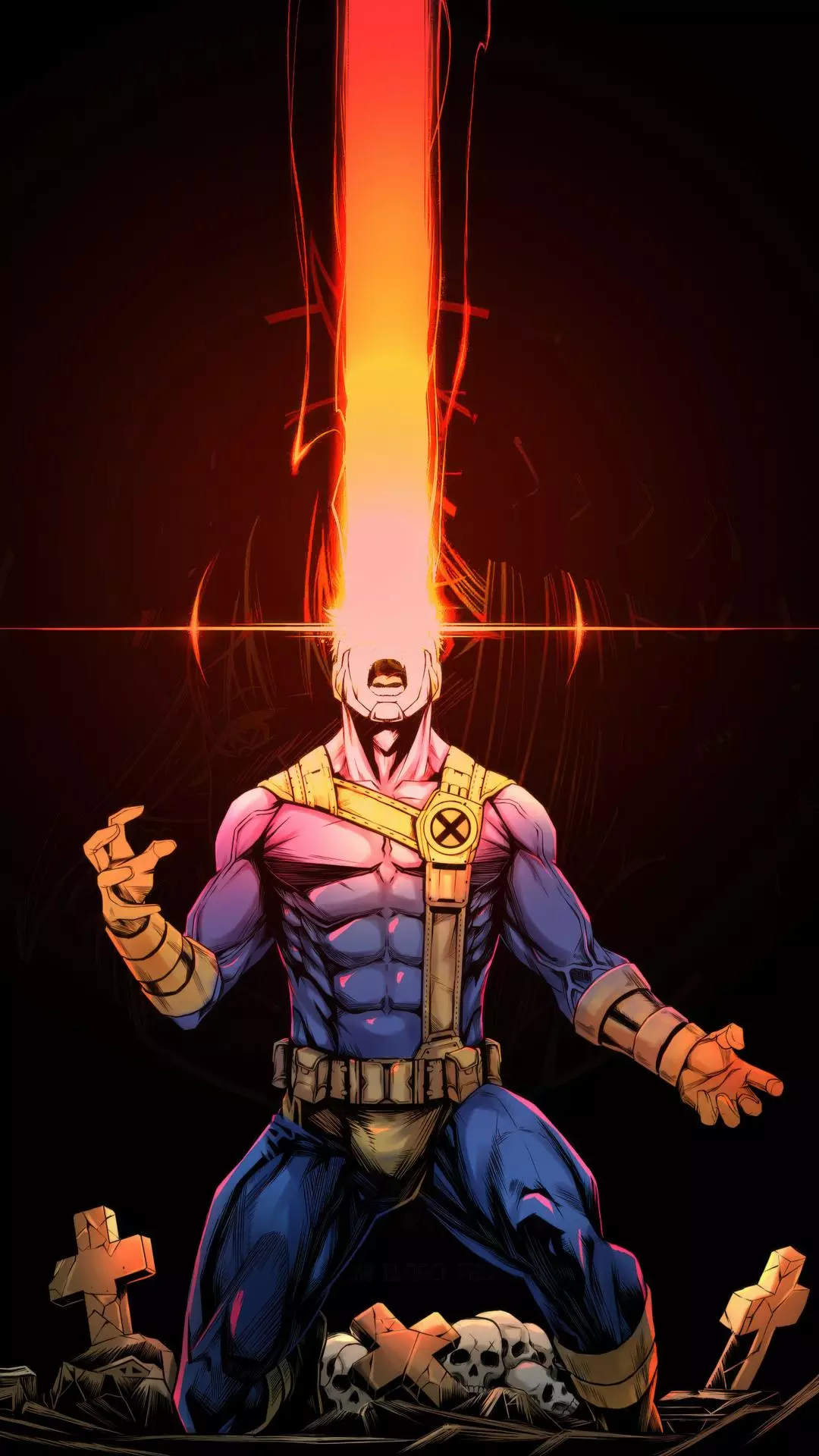 X-Men Cyclops Firing Optic Blast