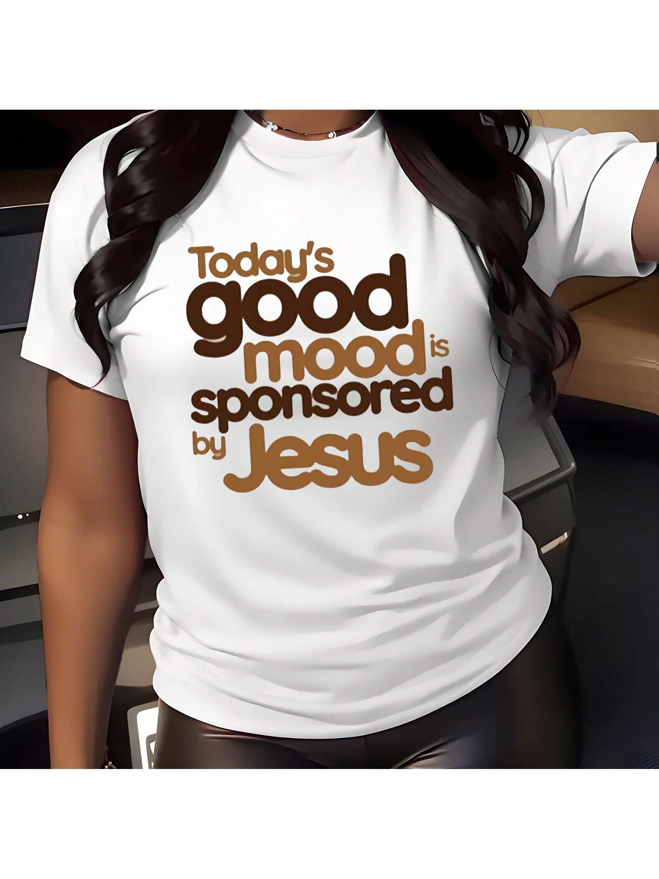 Good Mood Jesus Quote Graphic T-shirt