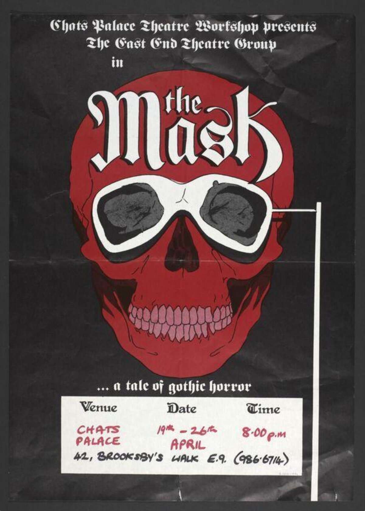 The Mask Gothic Horror Theatre Poster