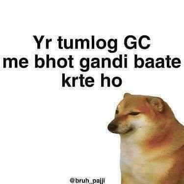 Cheems Hindi Group Chat Meme