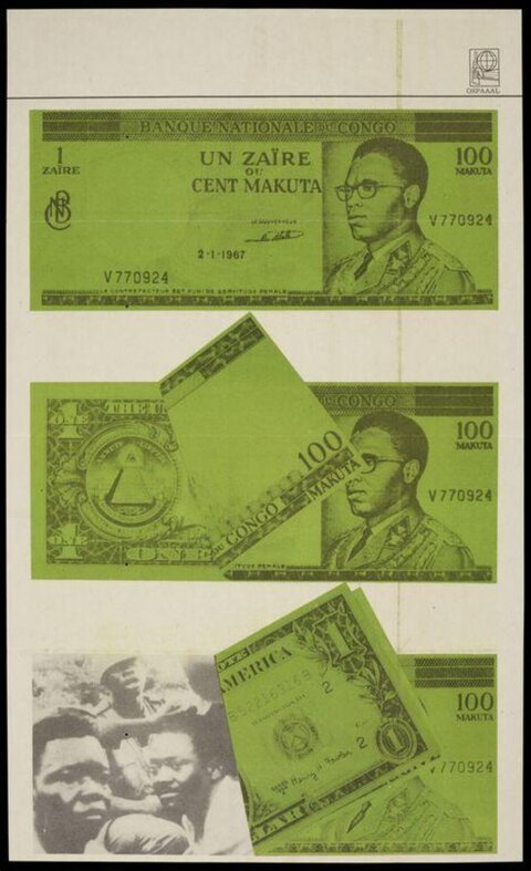 Three Overlapping Congolese Banknotes