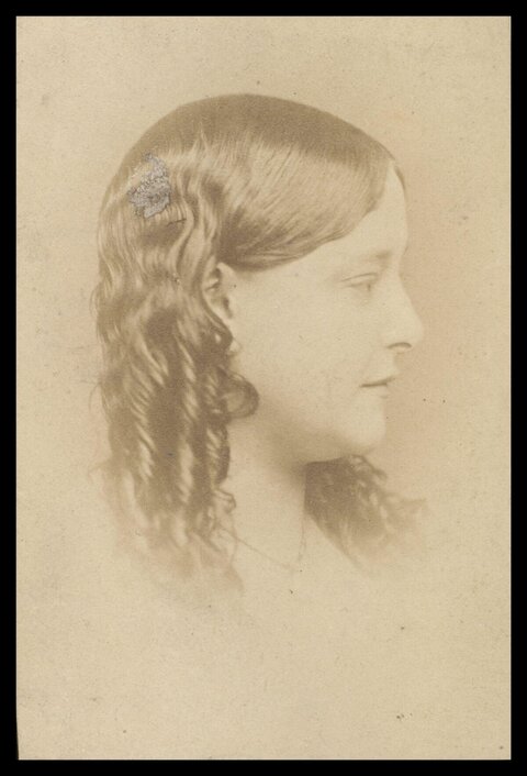 Vintage Profile Portrait of a Woman