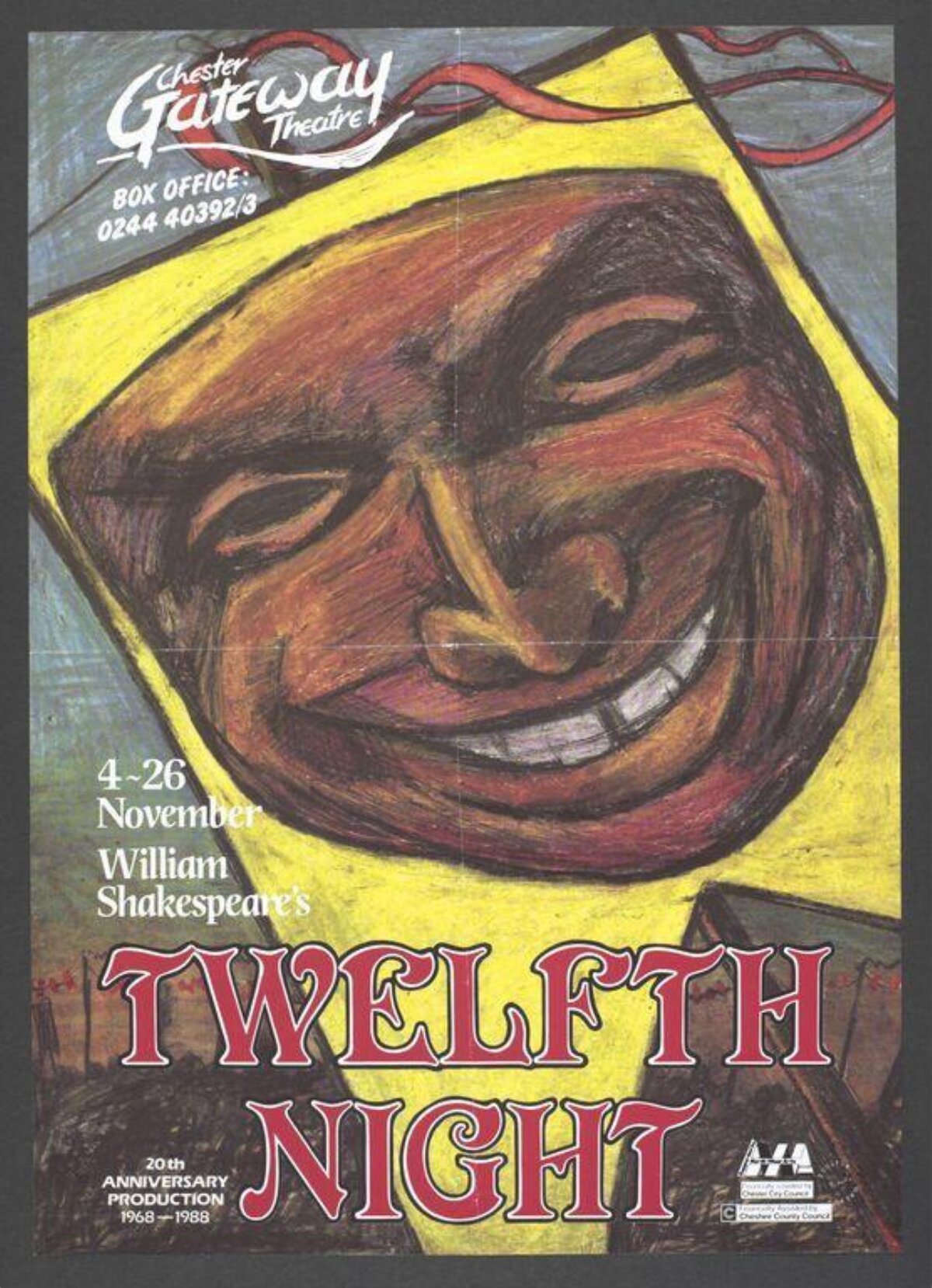 Twelfth Night Theatre Play Poster