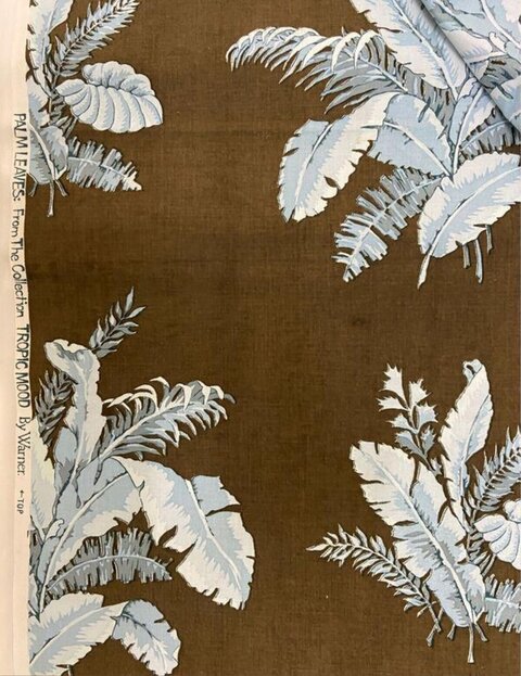 Palm Leaves Pattern Fabric Print