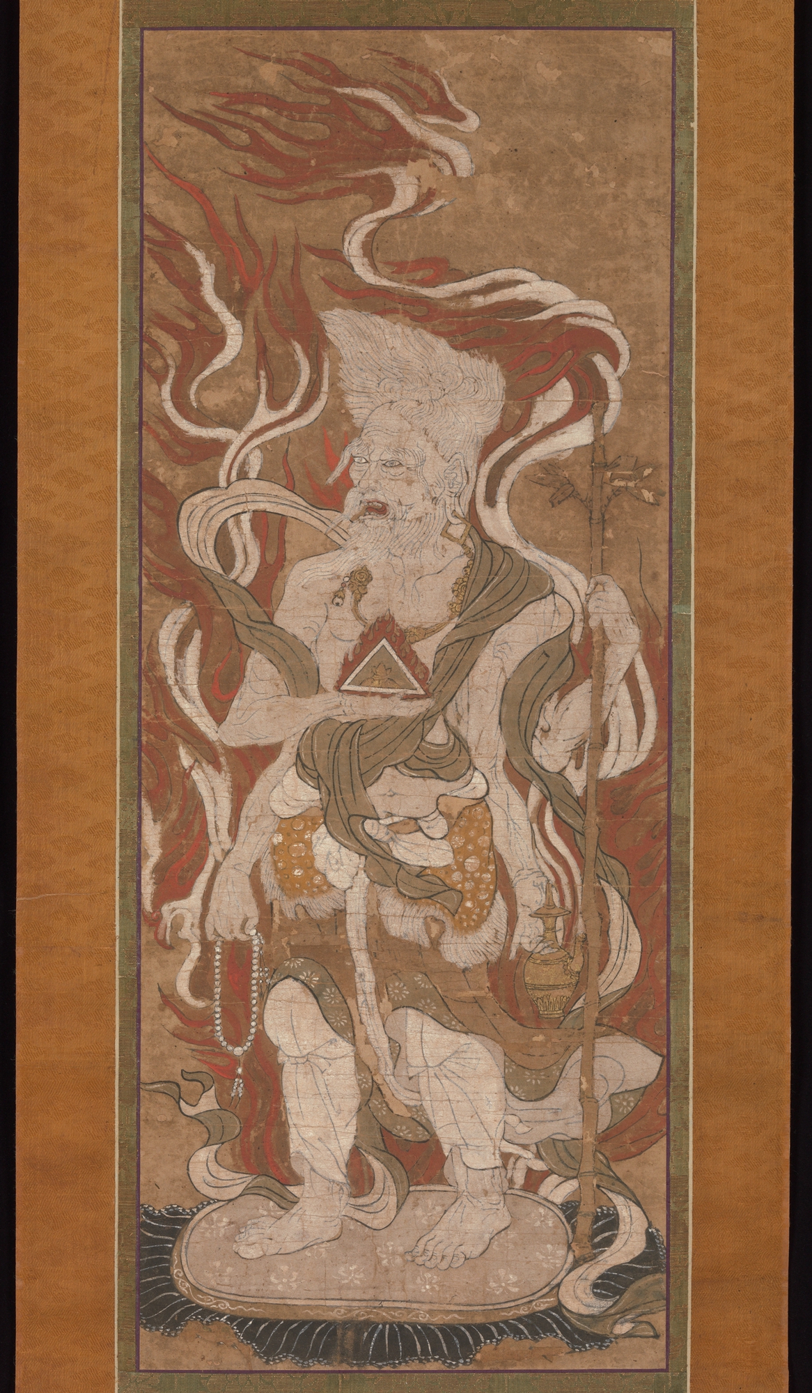 Ancient Deity Scroll Painting