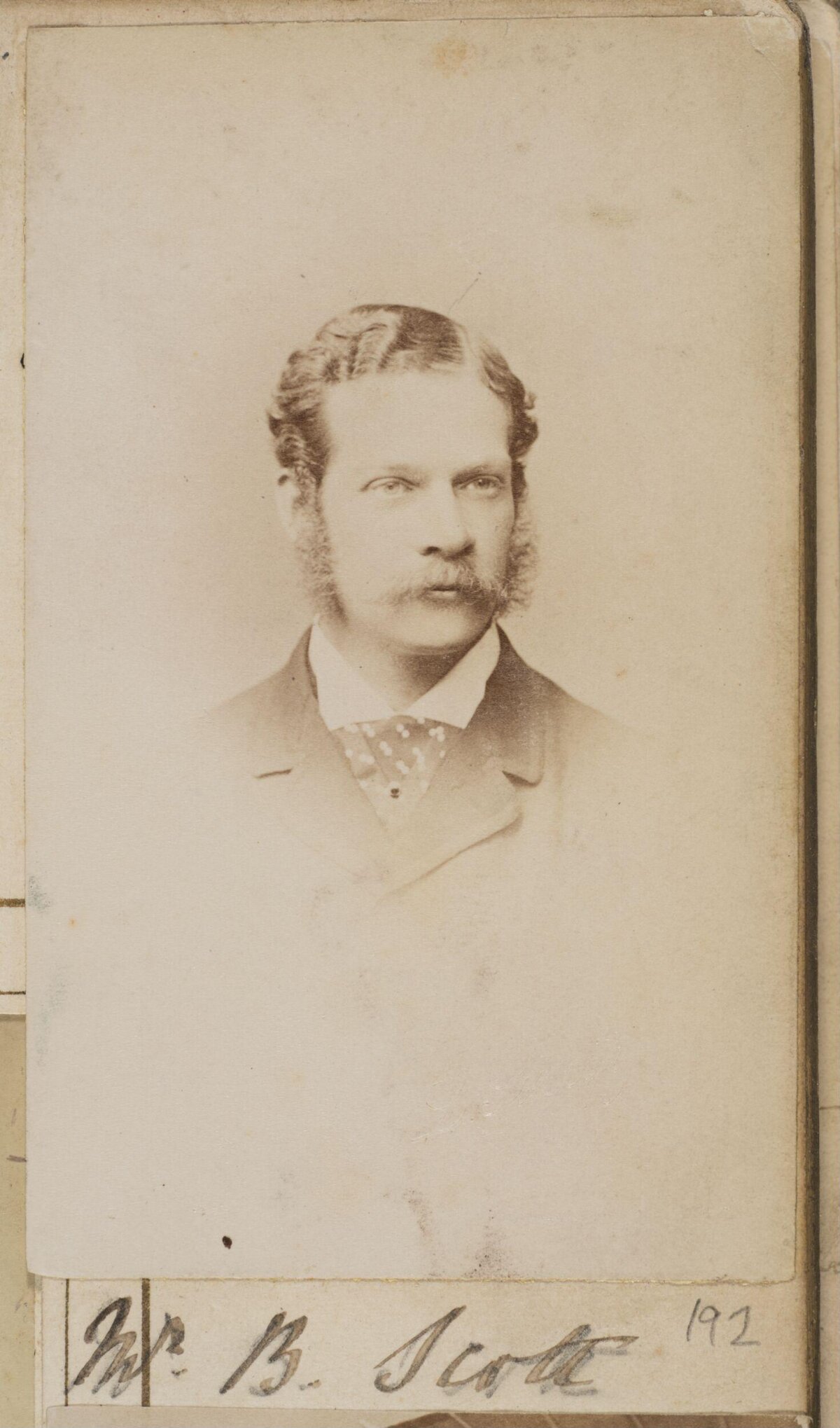 Vintage Portrait of Mr. B. Scott