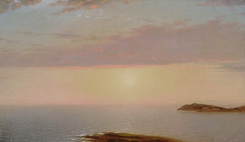 Coastal Seascape at Sunset
