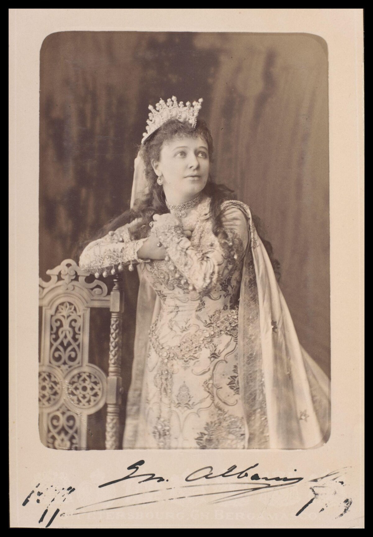 Vintage Signed Stage Performer Portrait