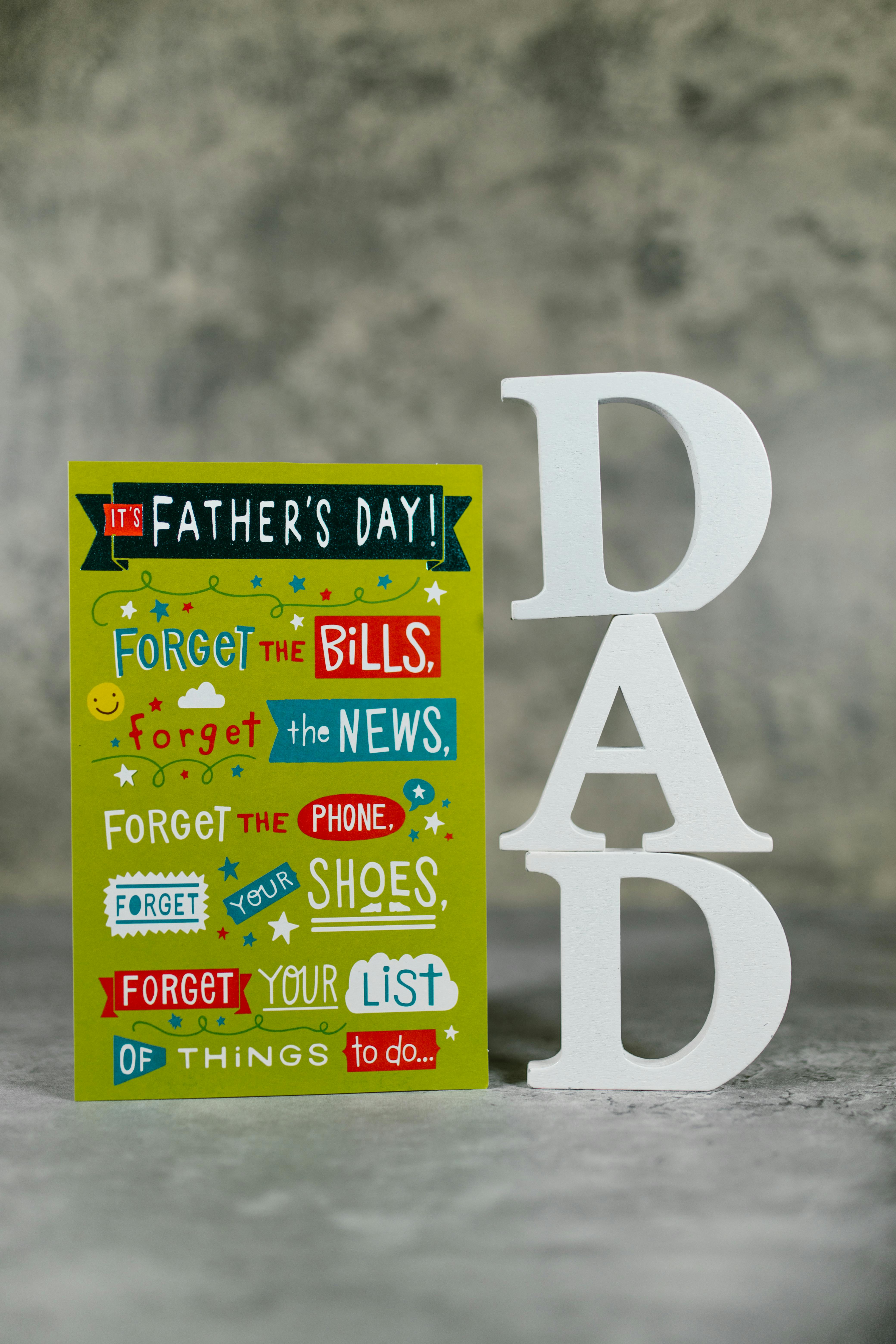 Father's Day DAD Greeting Card and Decor