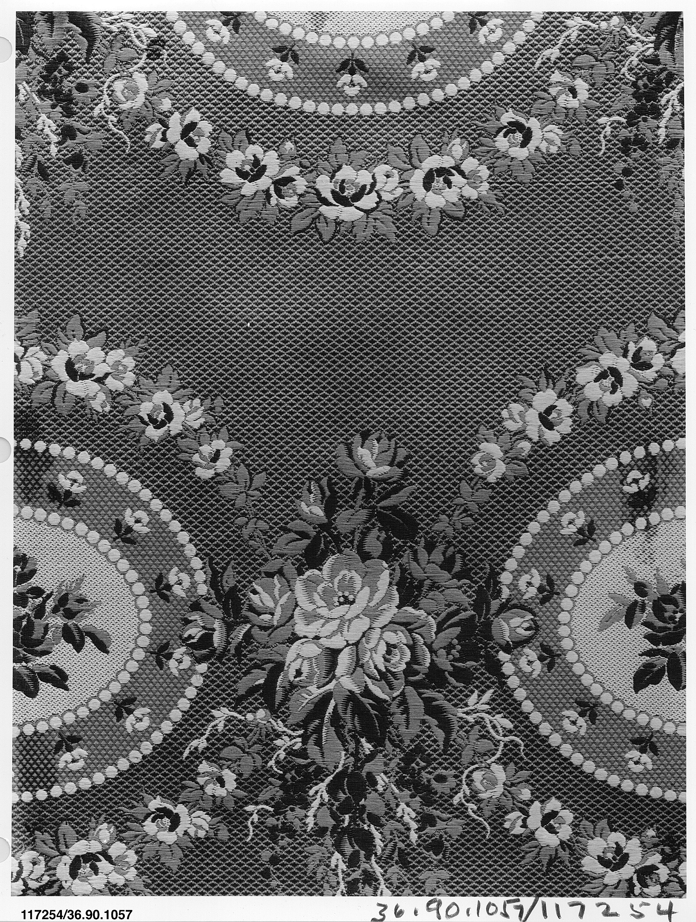 Vintage Floral Patterned Textile