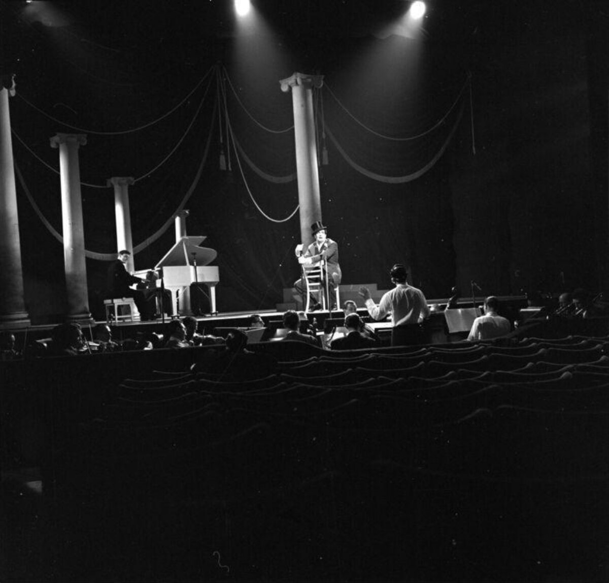 Vintage Stage Musical Performance