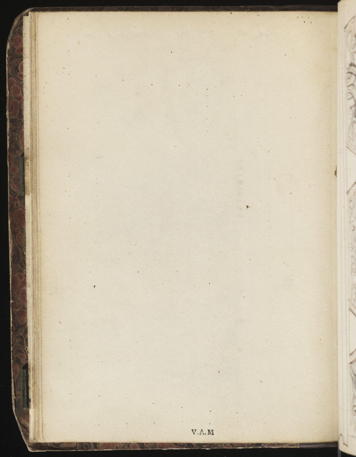 Blank Page of Antique Sketchbook